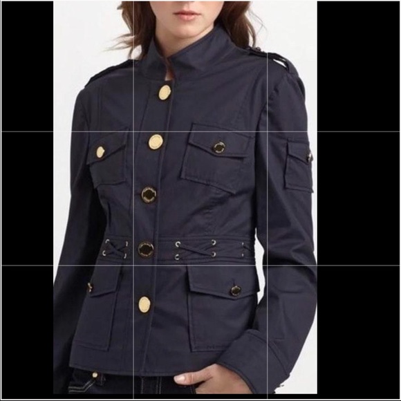 Tory Burch Jackets & Blazers - Tory Burch Navy Military Jacket gold buttons